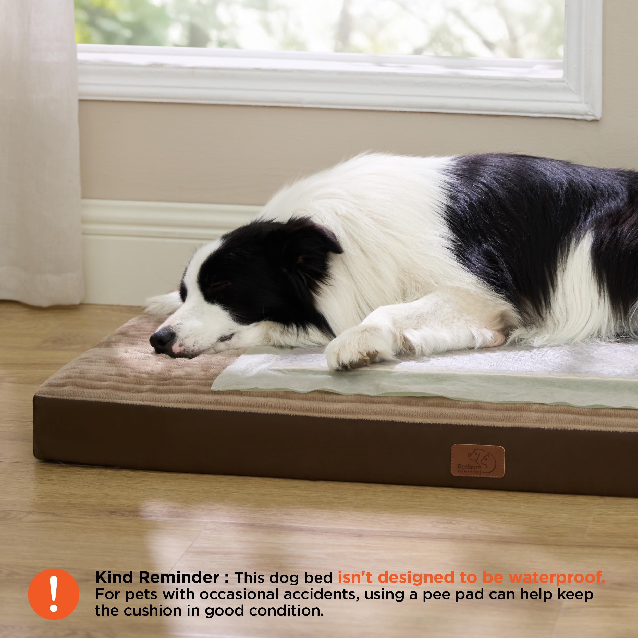 Bedsure XL funda desmontable y lavable para limpieza rápida.
