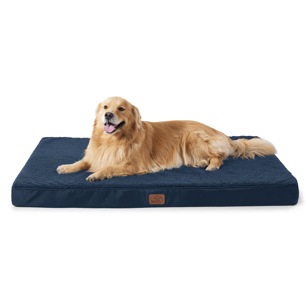 Bedsure cama para perro XL con espuma alveolar para soporte cómodo.