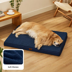 Bedsure cama para perro XL con espuma ortopédica para distribución del peso.