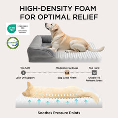 Bedsure XL Plus bolster cuatro lados, brinda soporte y refugio cómodo.