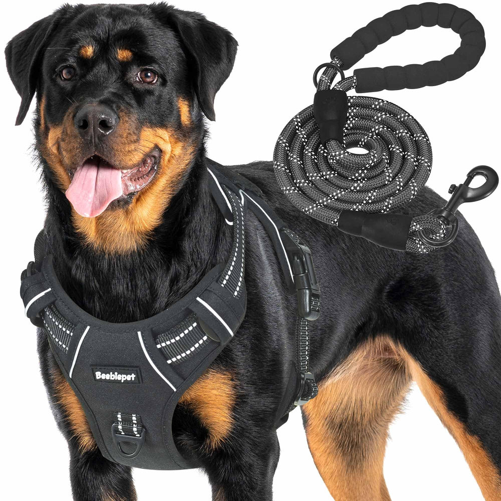 Beebiepet arnés táctico para perros grandes, ajuste seguro para paseo