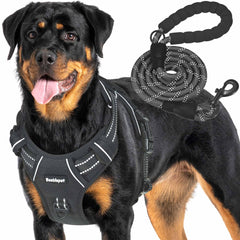 Beebiepet arnés táctico para perros grandes, ajuste seguro para paseo
