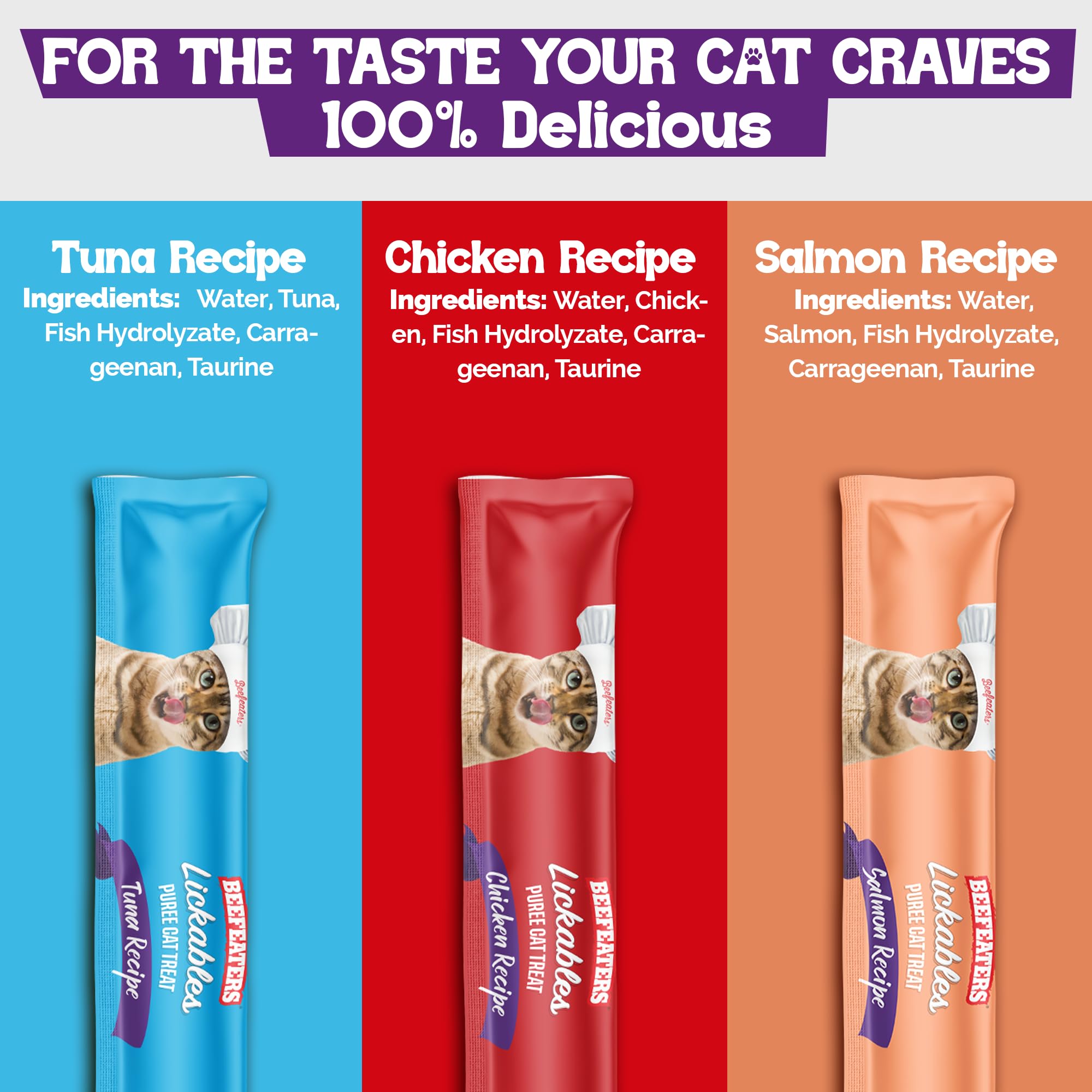 Beefeaters gatos puré atún: sabor irresistible para humedad.
