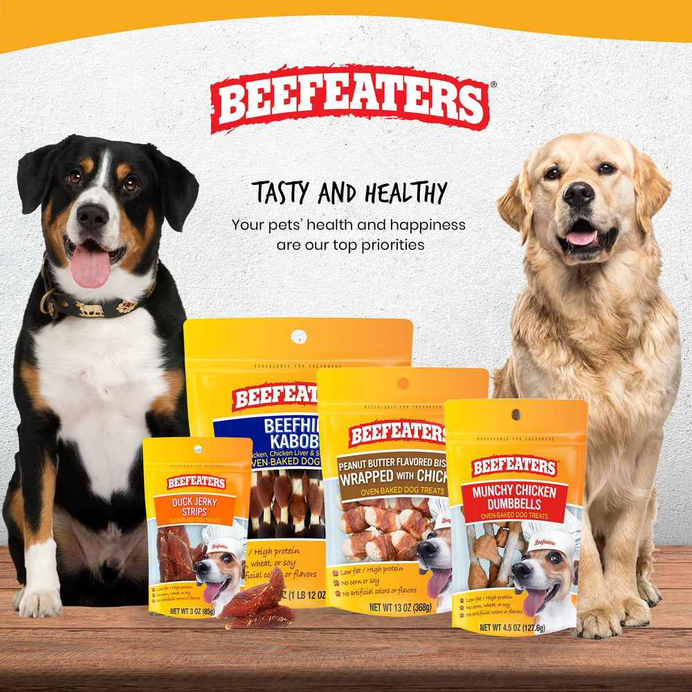 Beefeaters: tiras de pollo deshidratadas para uso diario