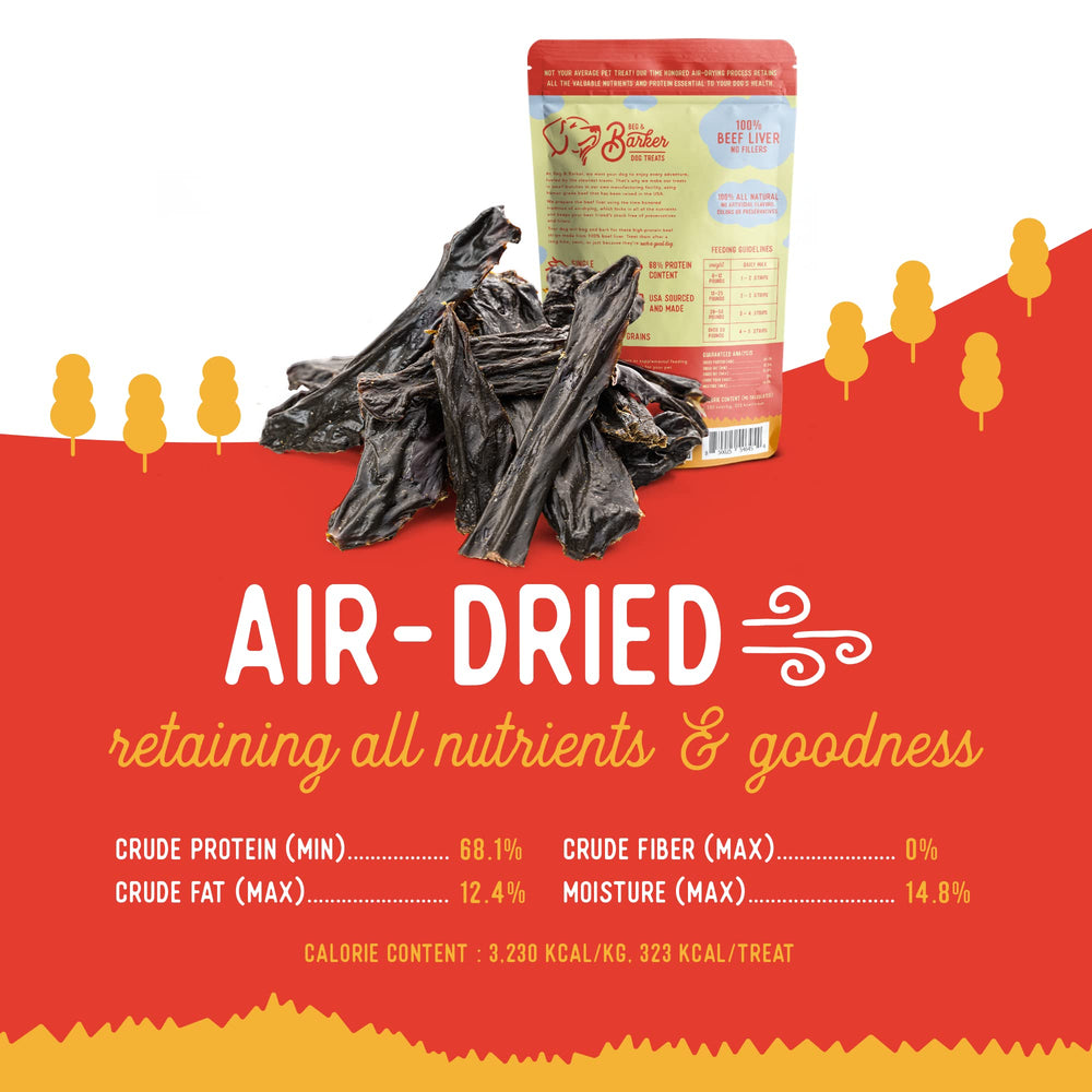 Beg & Barker jerky para entrenamiento de perros, alto en sabor
