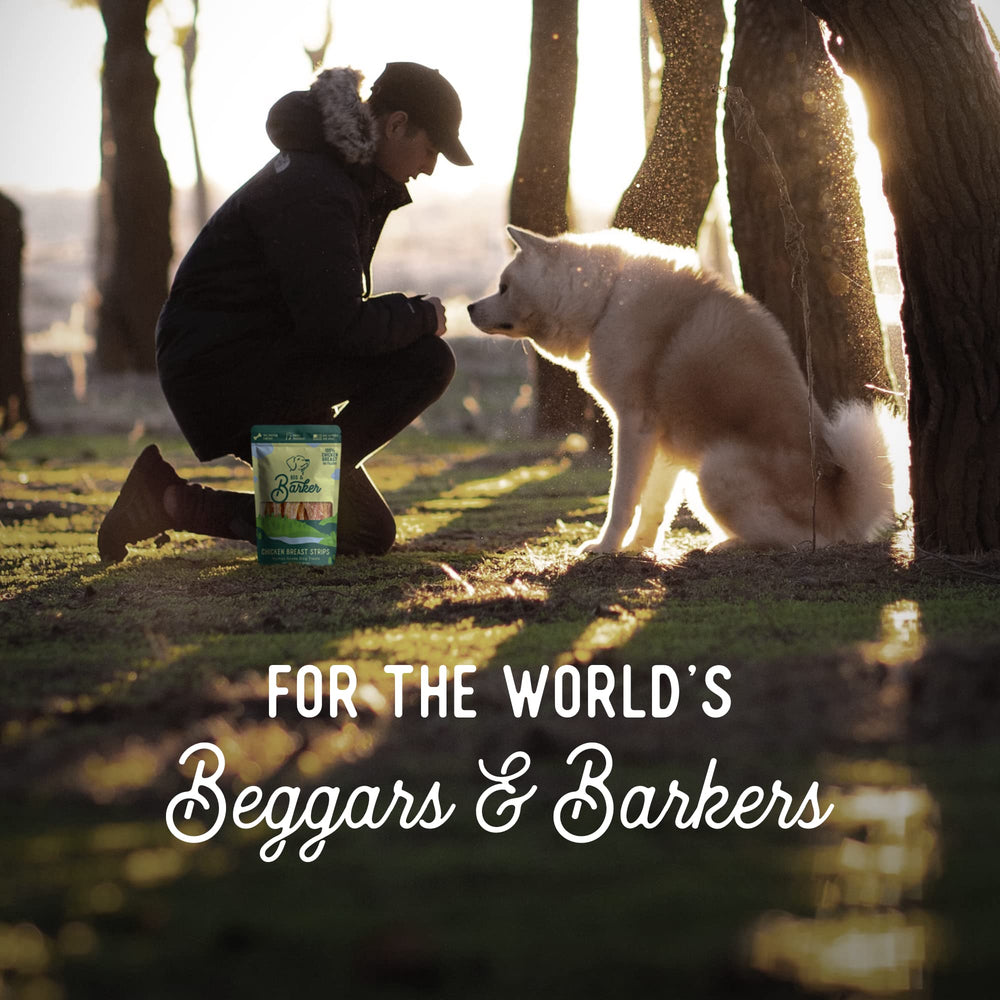 Beg & Barker treats de pollo de grado humano, natural y sabrosos.