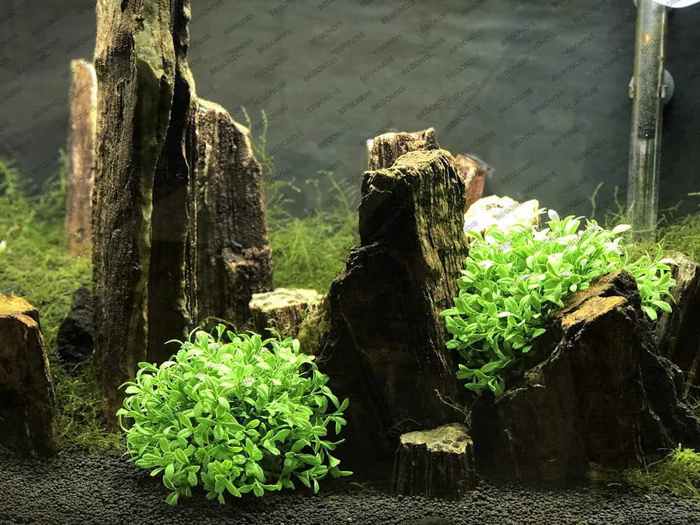 BEGONDIS plantas artificiales, material plástico suave, seguro para peces y mascotas