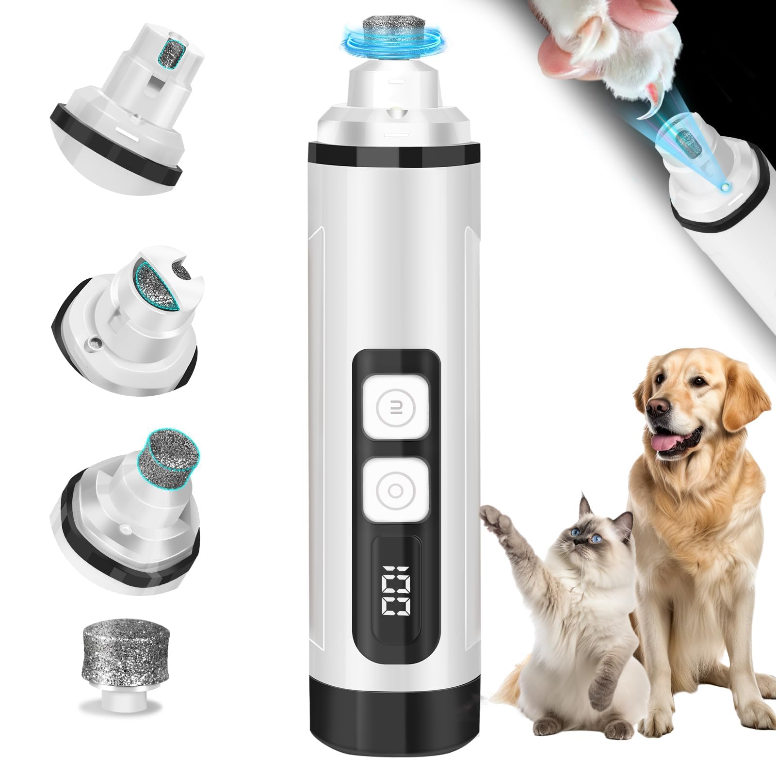 BEIDUONA corta uñas para perros con luz LED, ideal para cuidado suave