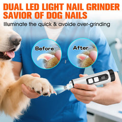 BEIDUONA lima uñas para perros, funcionamiento silencioso para sesiones de noche