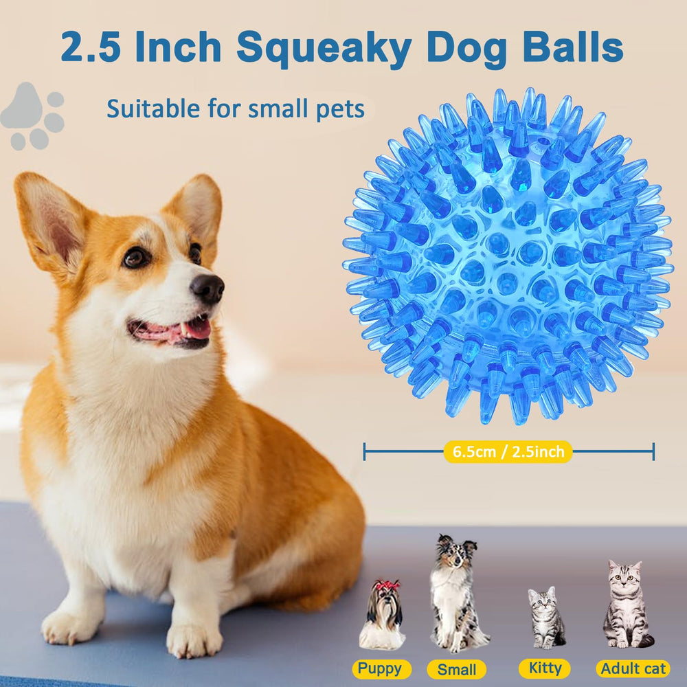Beieverluck pelotas sonoras con picos para atraer la atención del perro
