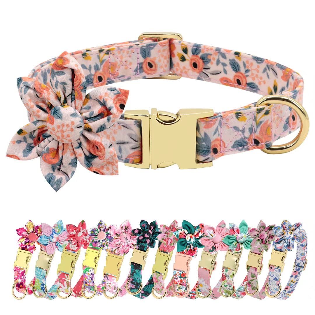Beirui collar con flores vibrantes para paseos elegantes
