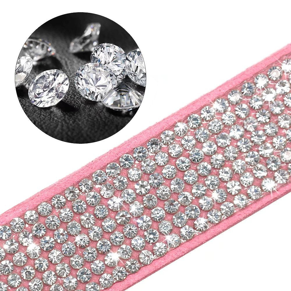 Beirui correa bling rosa: ligera y resistente para salidas diarias.