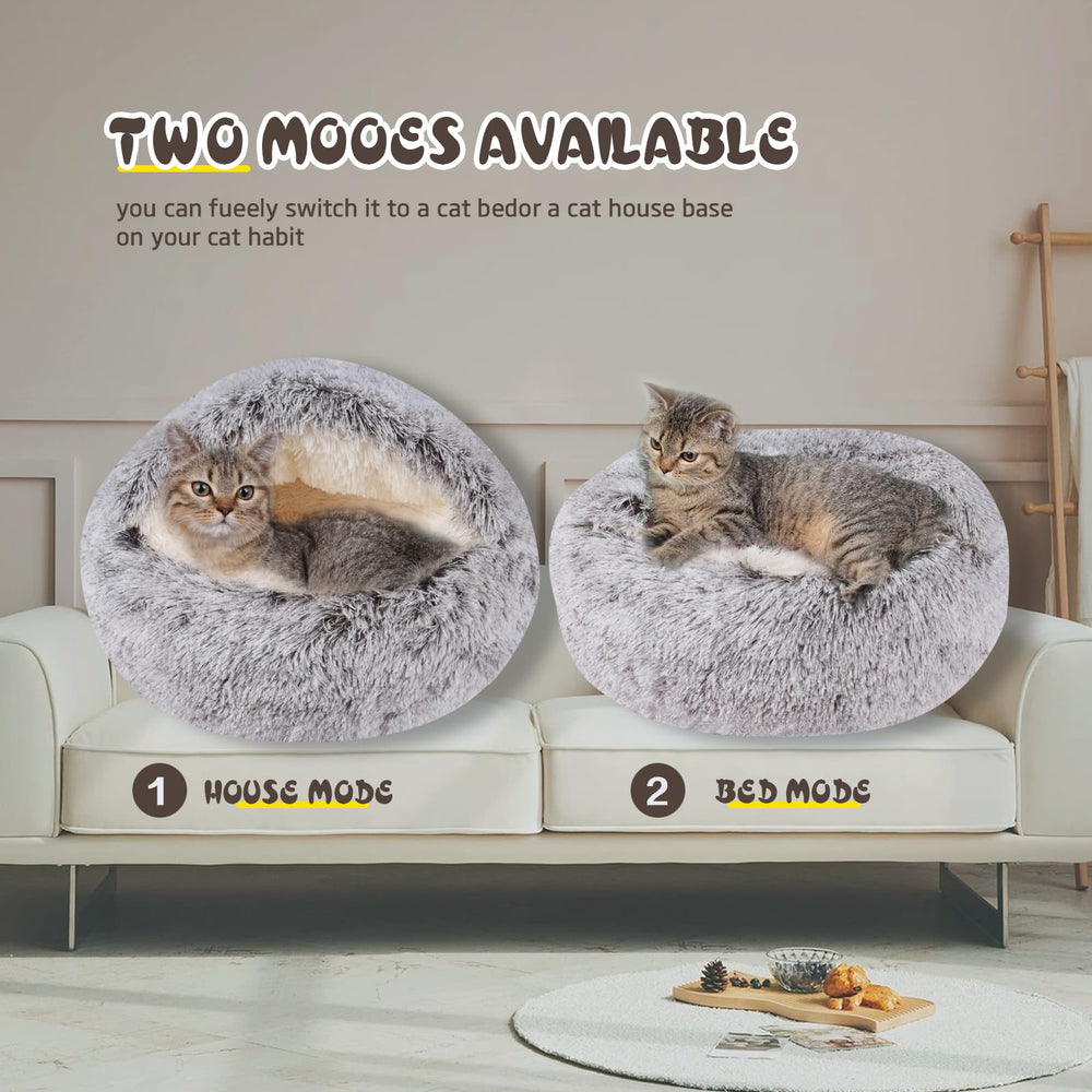 Cama BELEEWILWON de tamaño 24x24 para gatos pequeños y perros.