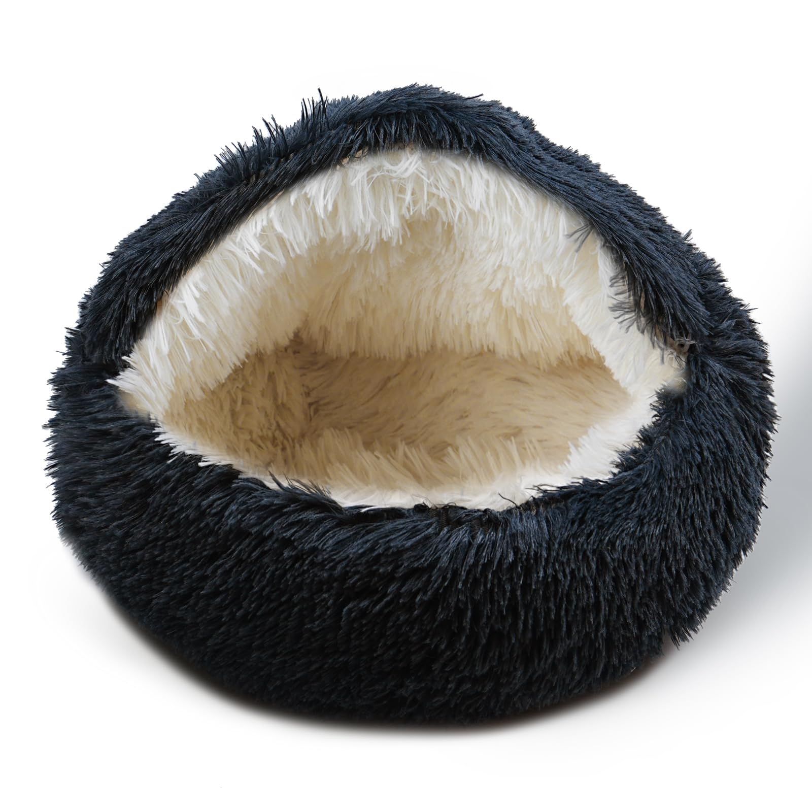 BELEEWILWON cama-gatos-cueva-calma, vista frontal para sensación de seguridad y confort.