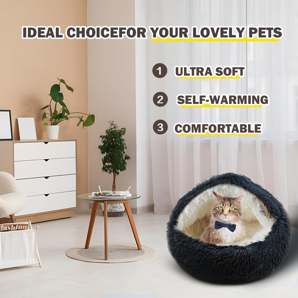 BELEEWILWON cama-gatos-talla-pequena-mediana, ajuste perfecto para gatos y perros pequeños.