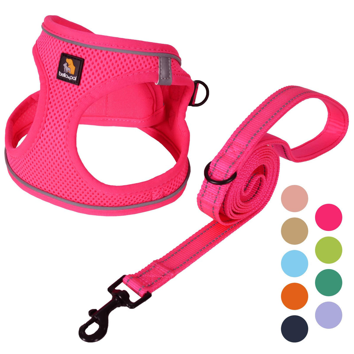 BELLA & PAL Step In Vest Harness ofrece ajuste ergonómico para comodidad diaria del perro.