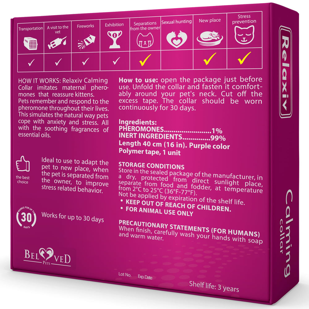 Cierre seguro del collar Beloved Pets para gato, diseño cómodo