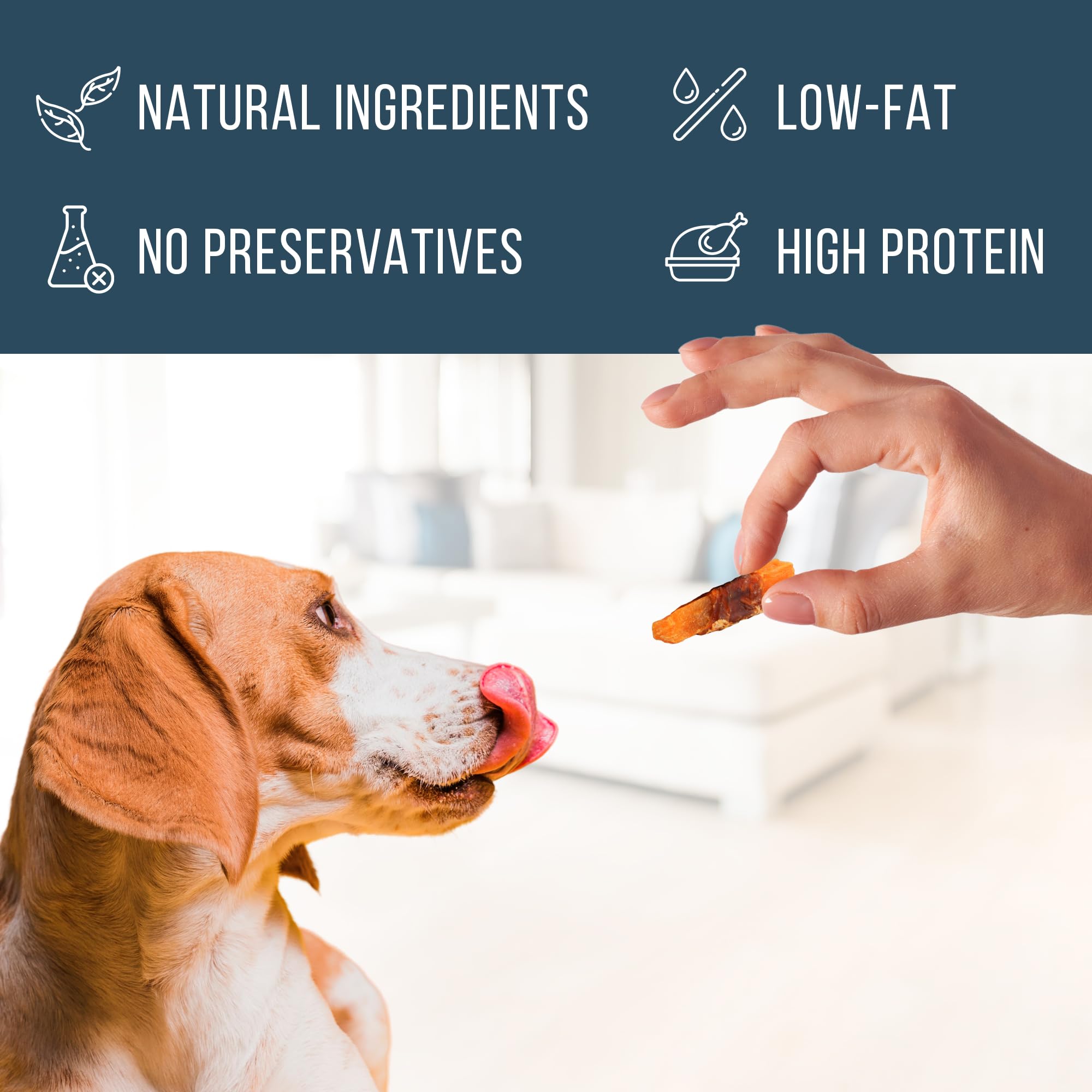 Deshidratados sin granos Beloved Pets, snack natural para perros