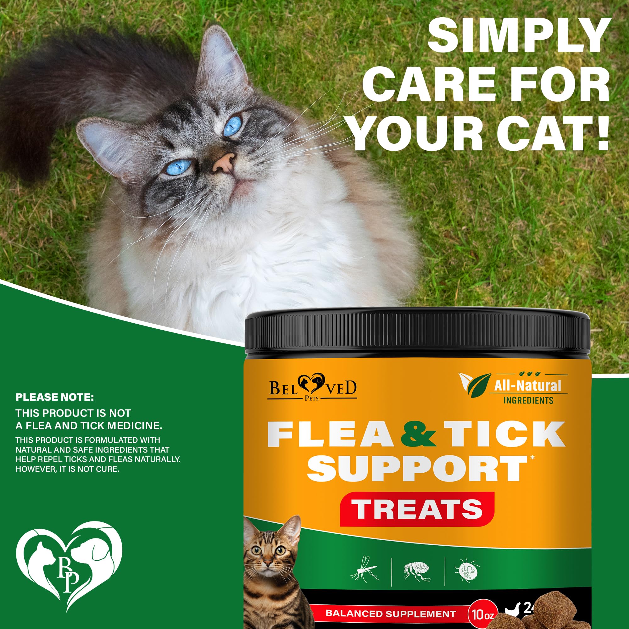 Beloved Pets empaque mostrando masticables listos para alimentar mascotas