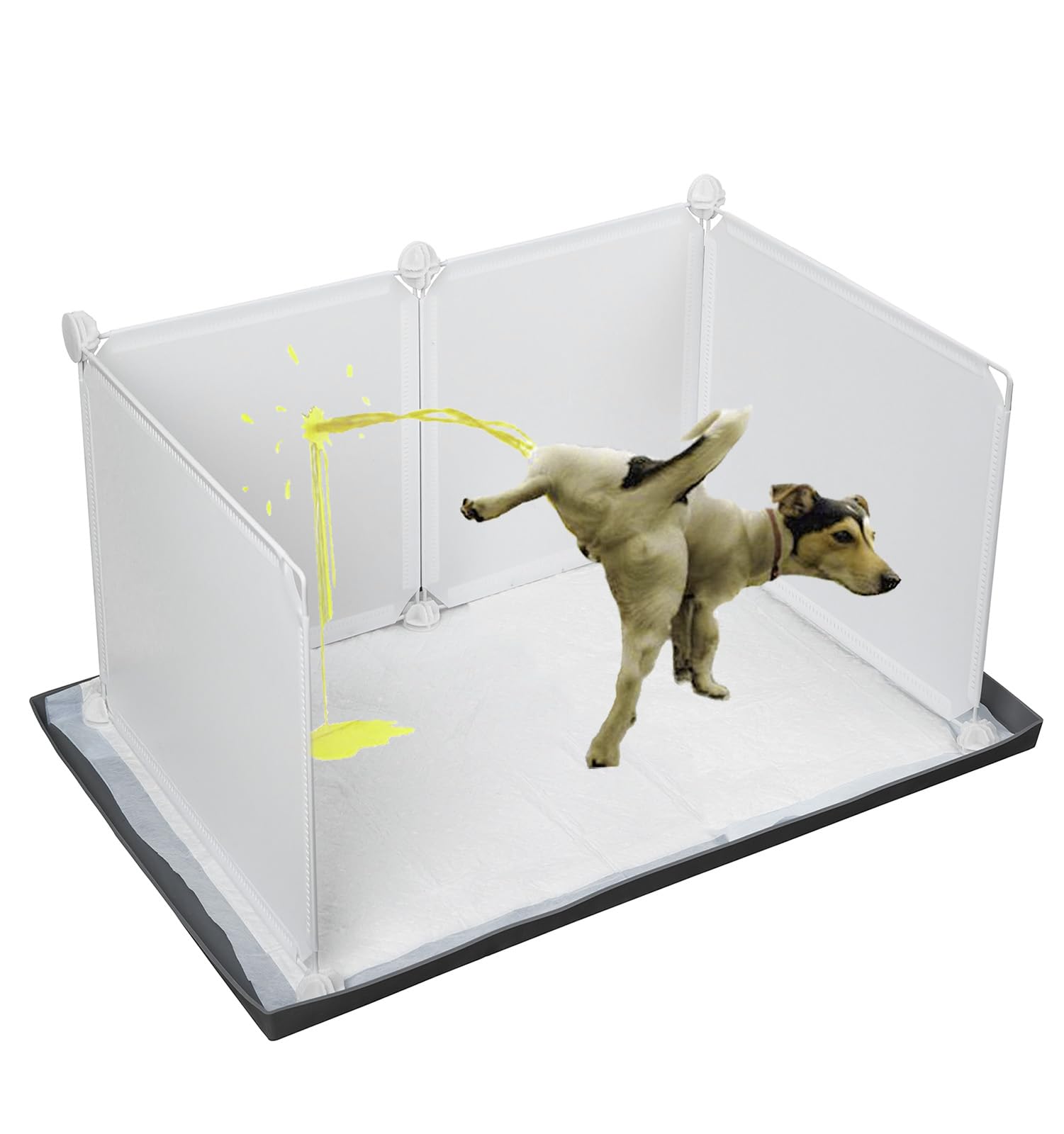 Bencacawinstyle caja para perros con paredes altas para entrenamiento limpio.