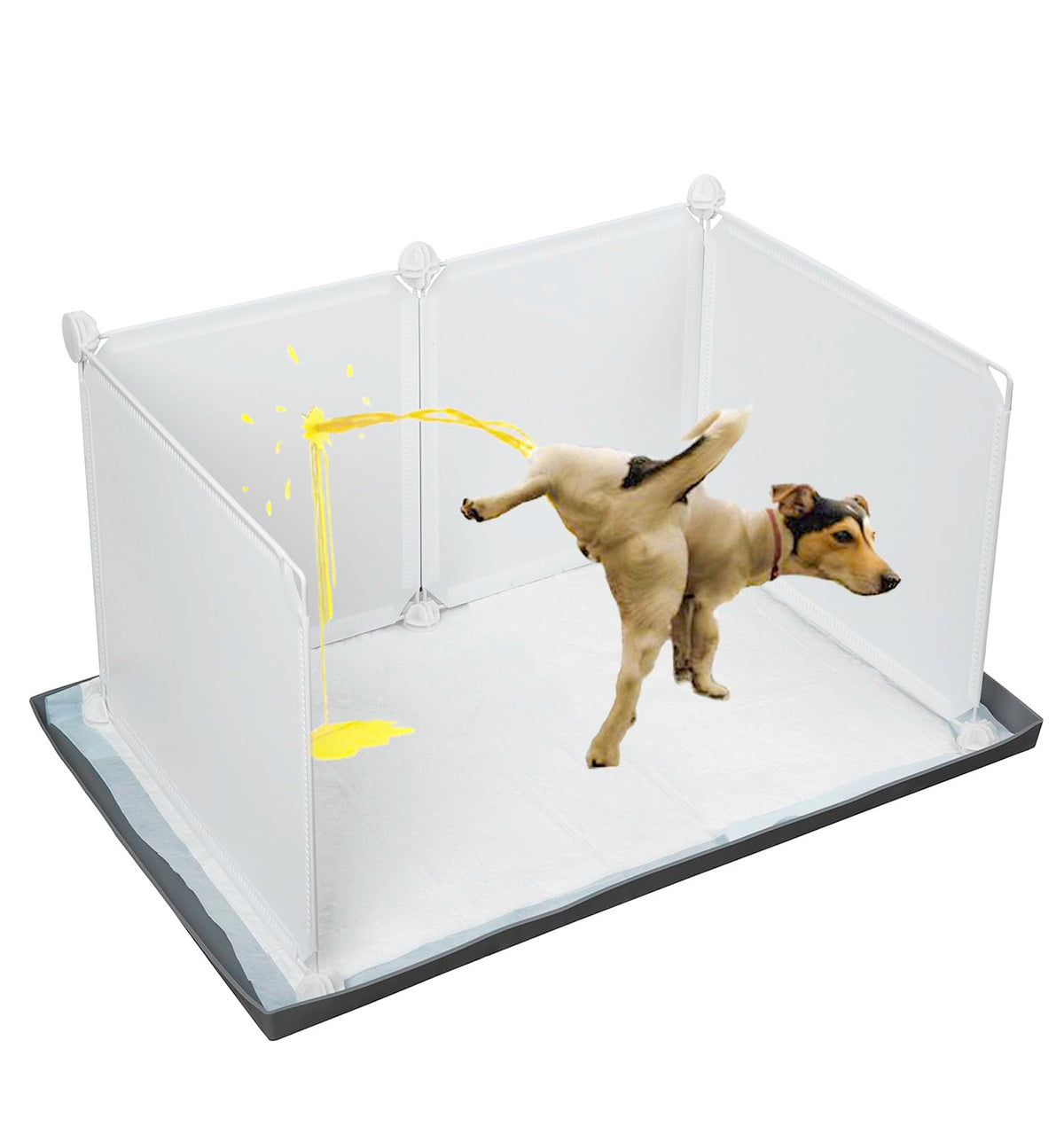 Bencacawinstyle caja para perros con paredes altas para entrenamiento limpio.