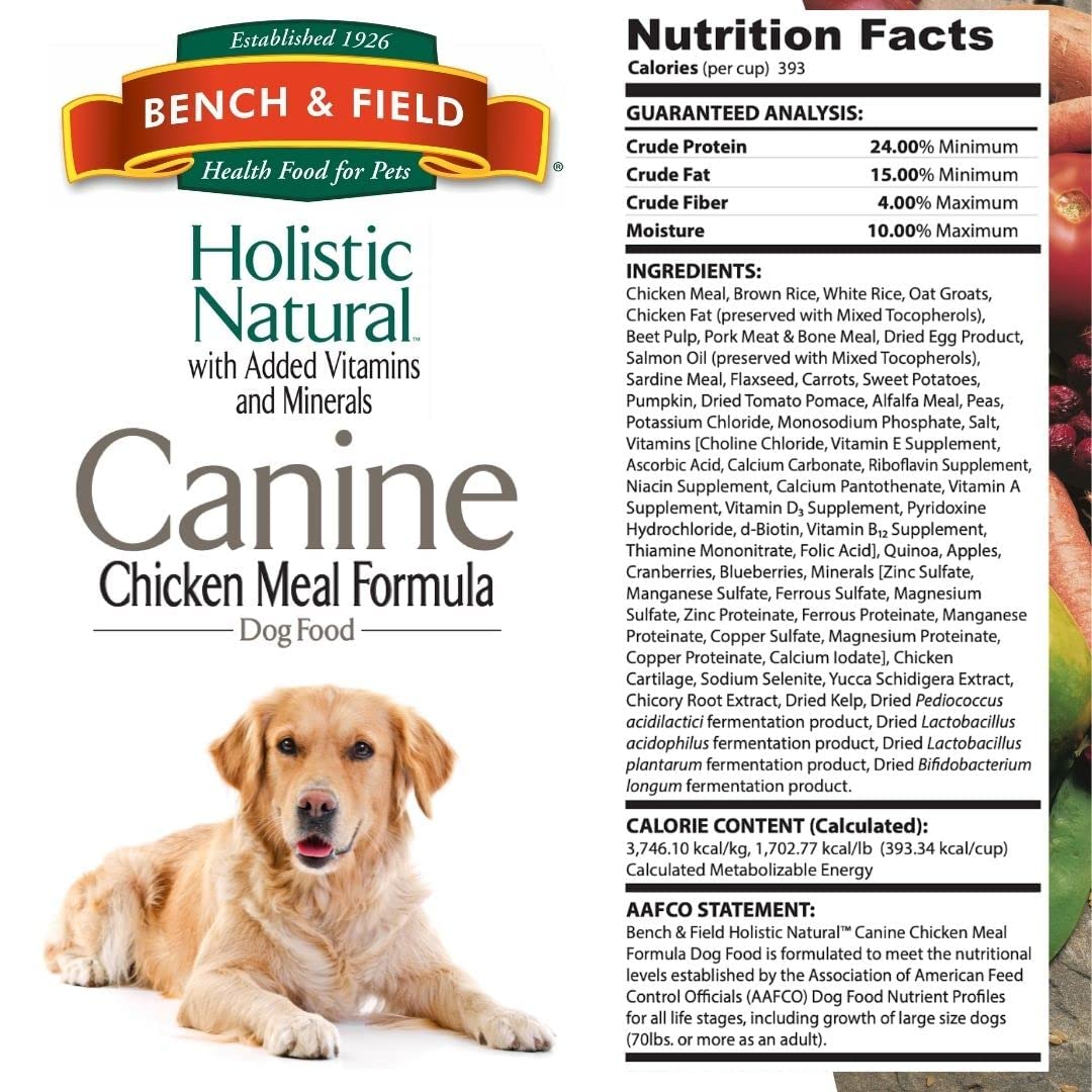 Bench & Field antioxidantes: vitaminas A, E y beta-caroteno en fórmula holística.