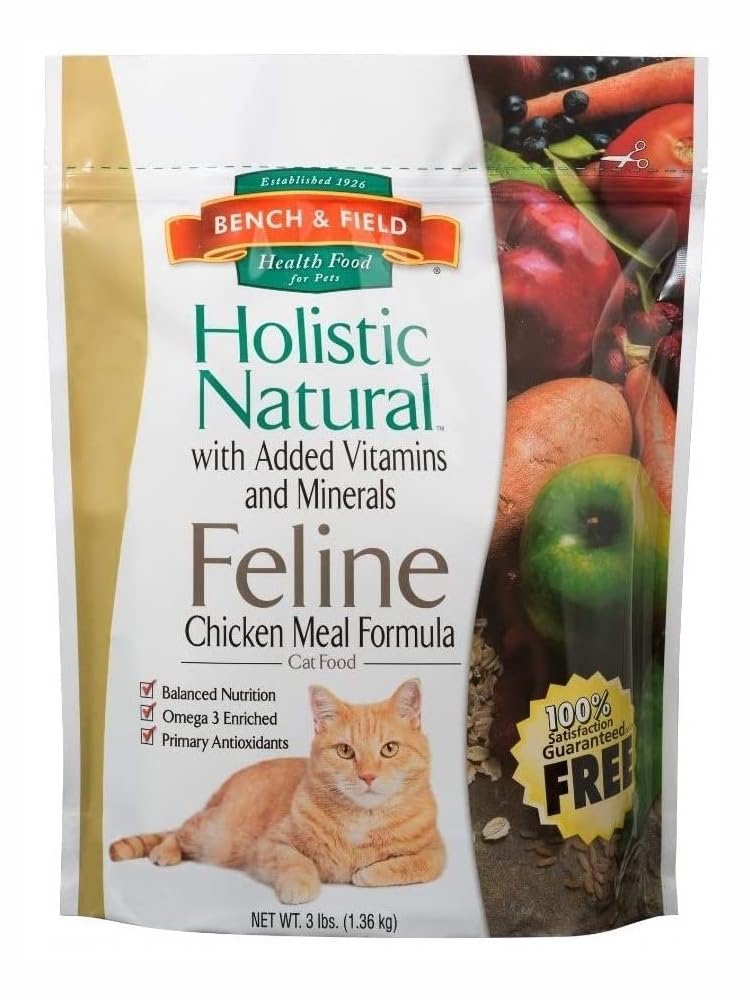 Bench & Field bolsa de comida seca para gatos adultos, práctica y lista para usar.