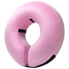 BENCMATE collar inflable en forma de dona rosa, frontal y cómodo para comer y beber