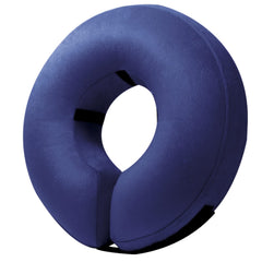 BENCMATE collar inflable para perros, vista frontal, cómodo y permite comer y beber sin restricciones.