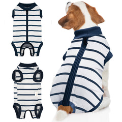 BENCMATE pijama de recuperación para perros con cremallera protege la herida con comodidad.