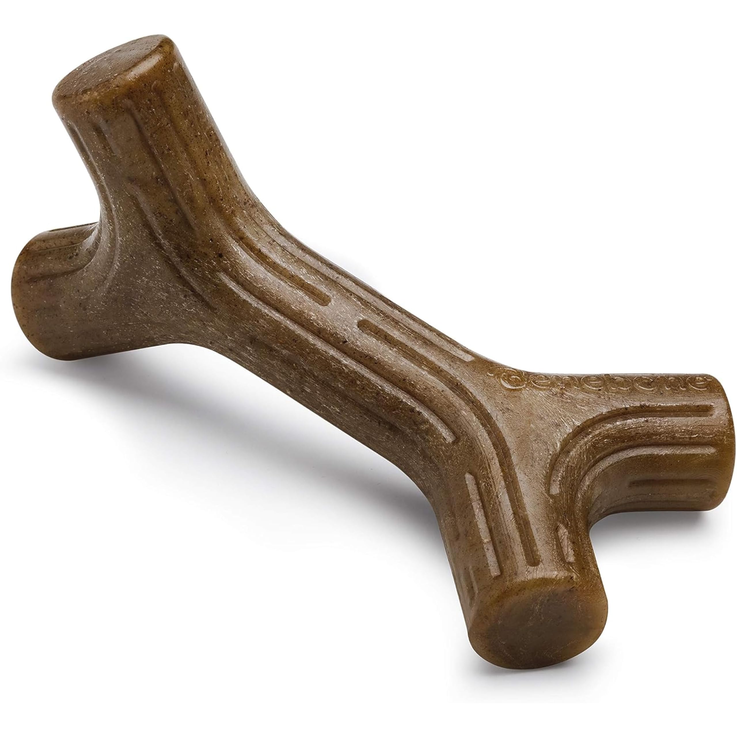 Benebone Bacon Stick Pequeno, frente del juguete, masticación segura y sabrosa para perros
