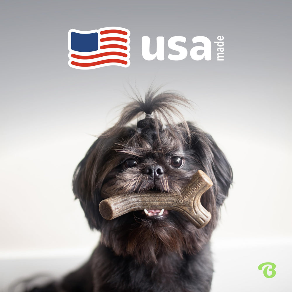 Benebone para perros de hasta 60 libras, masticación segura.