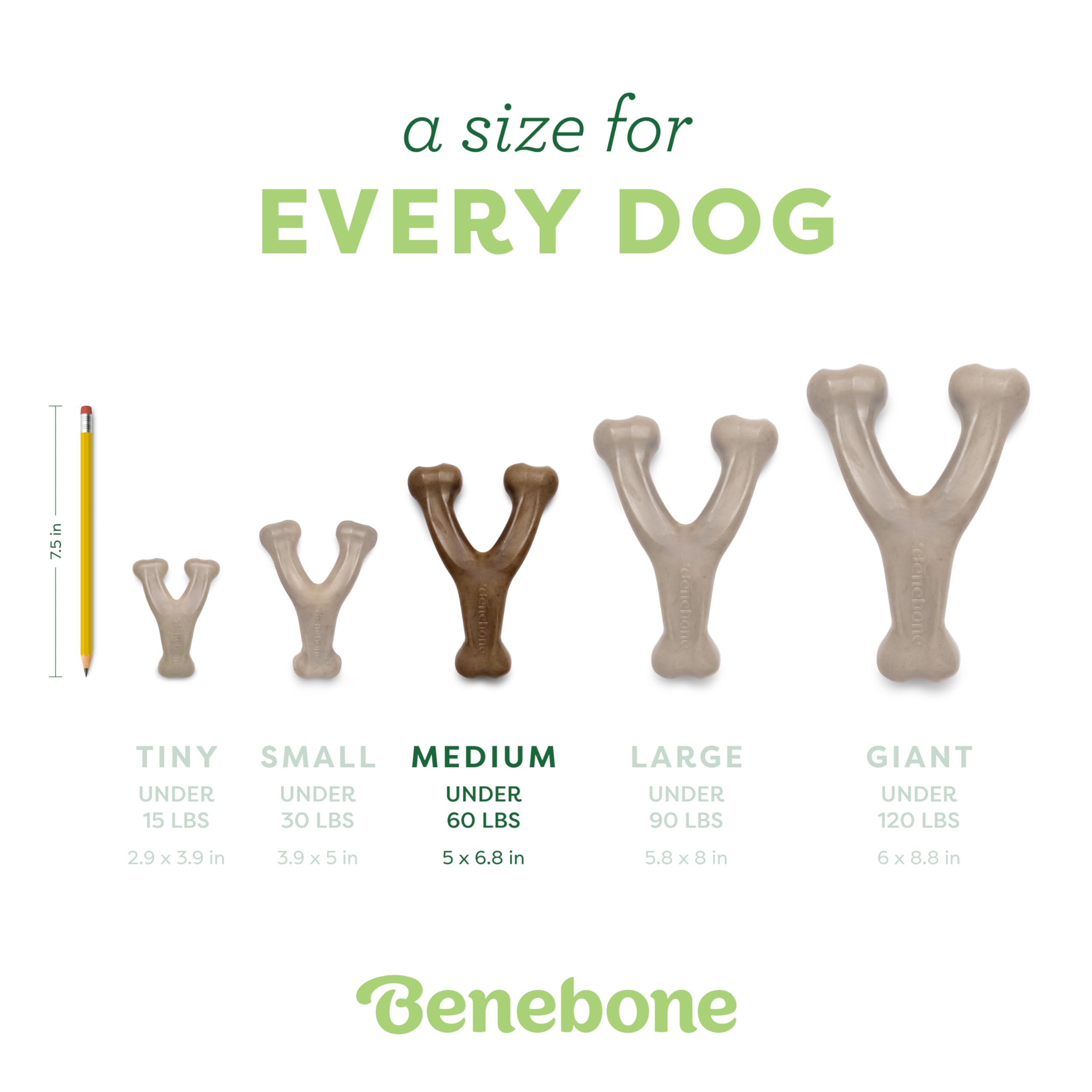 Benebone Wishbone hecho en Estados Unidos, alta calidad y seguridad.