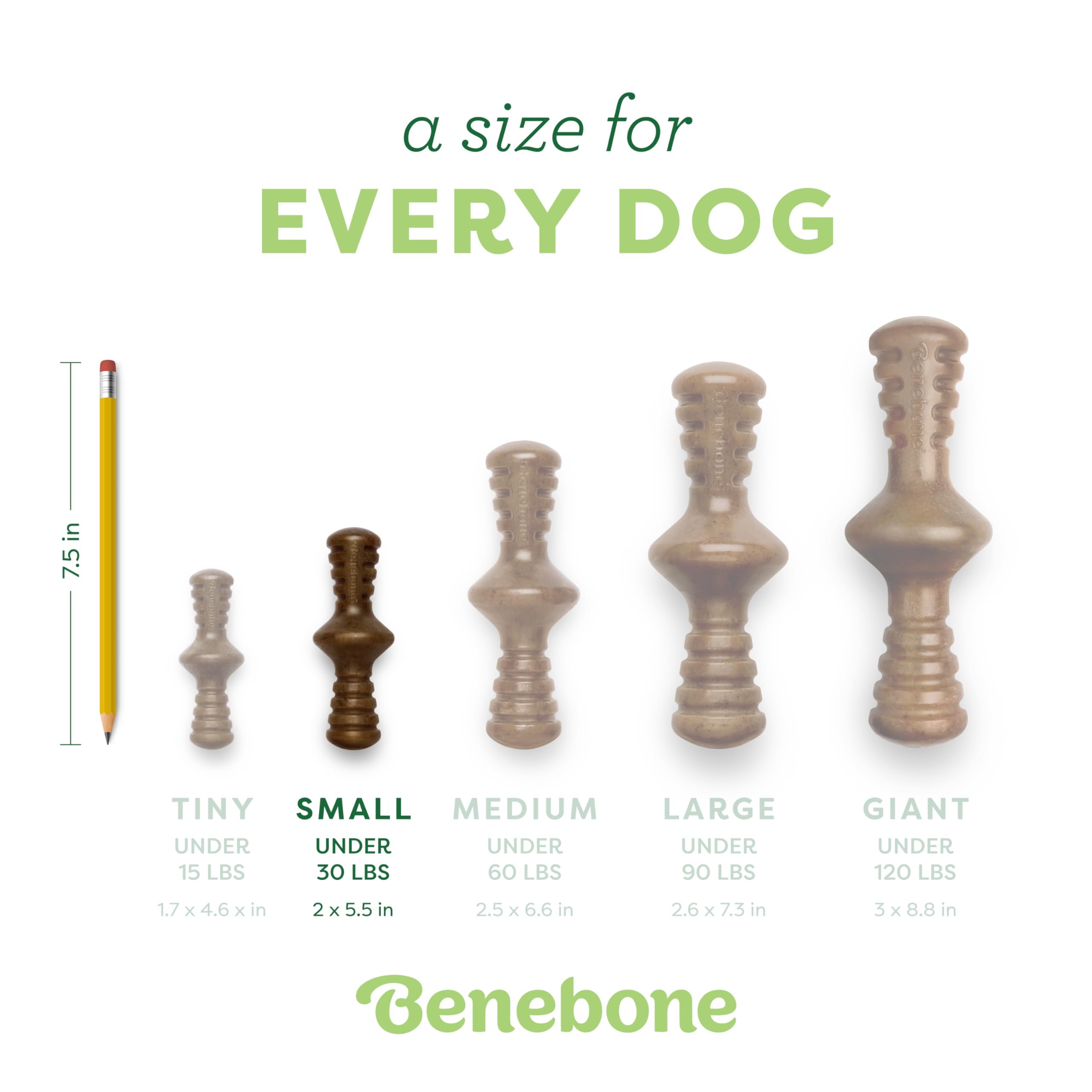 Producto Benebone Zaggler hecho en EE. UU. y control de calidad.