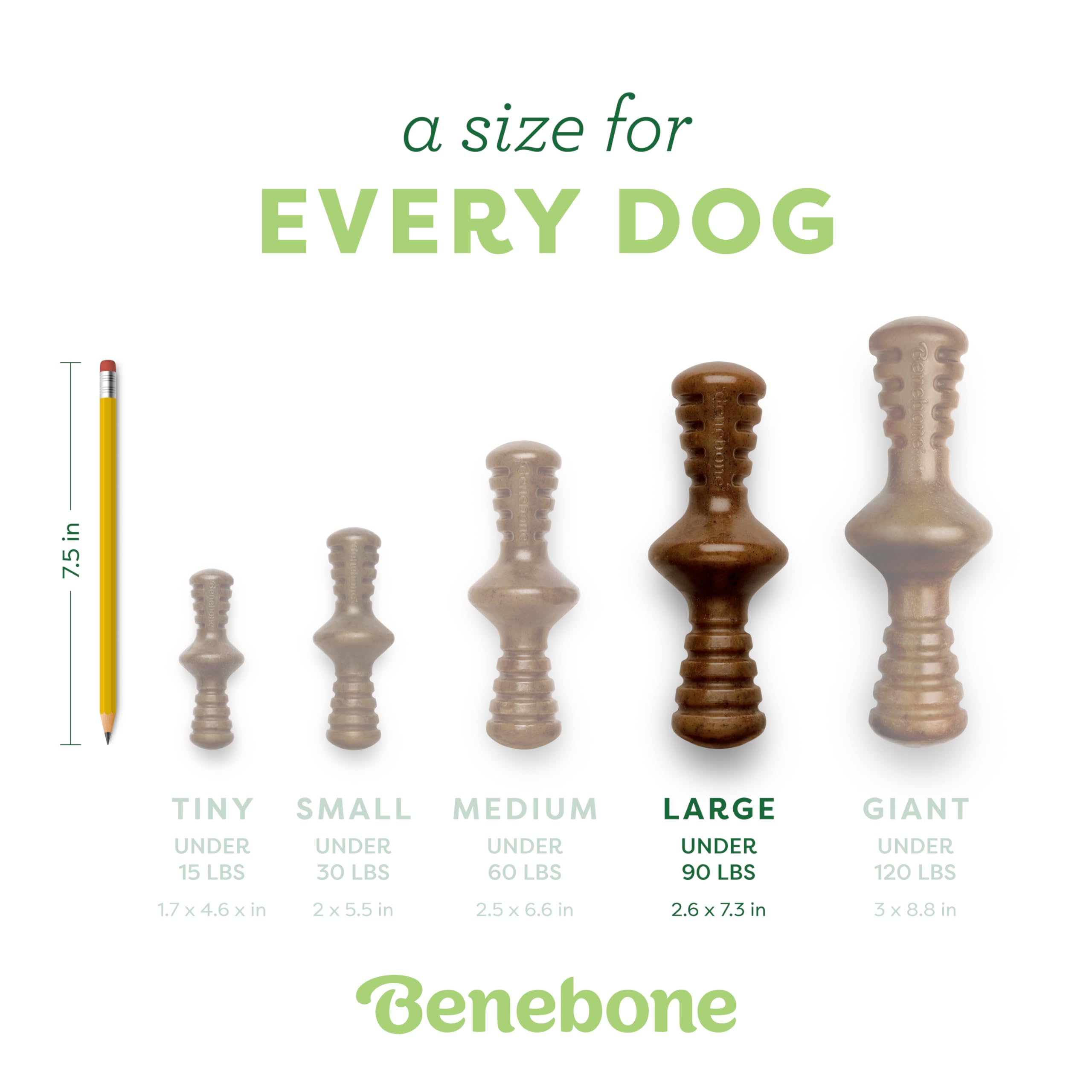 Benebone Zaggler, hecho en Estados Unidos, con calidad.