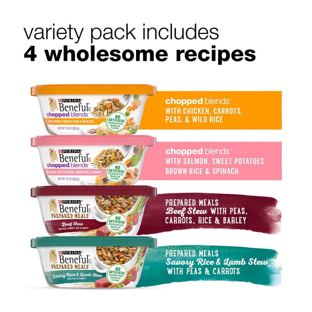 Beneful pack variado preparadas carne en tubo, sabor sabroso para la comida diaria