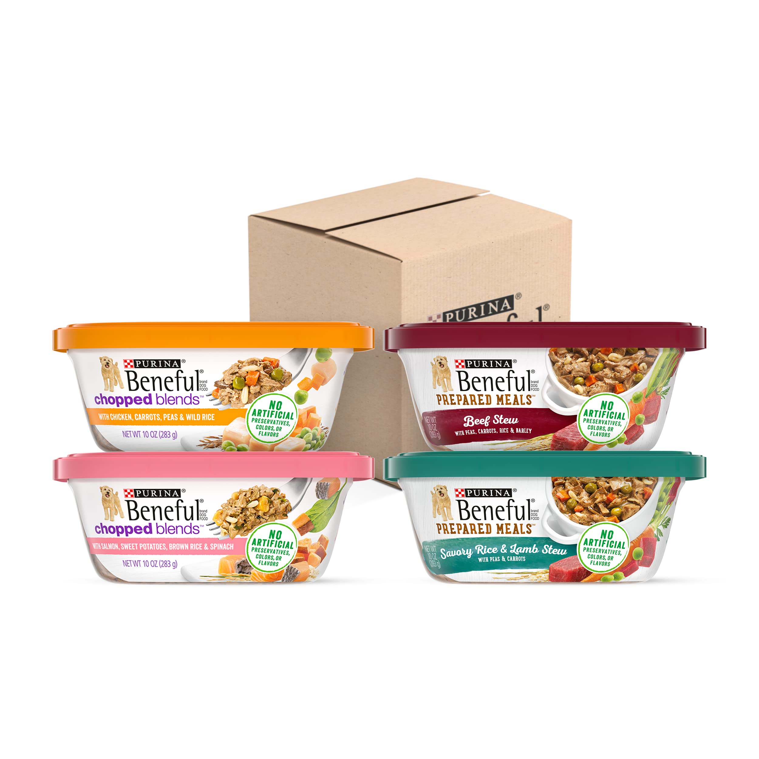 Beneful pack variado preparadas pollo en tubo, proteína real para músculos
