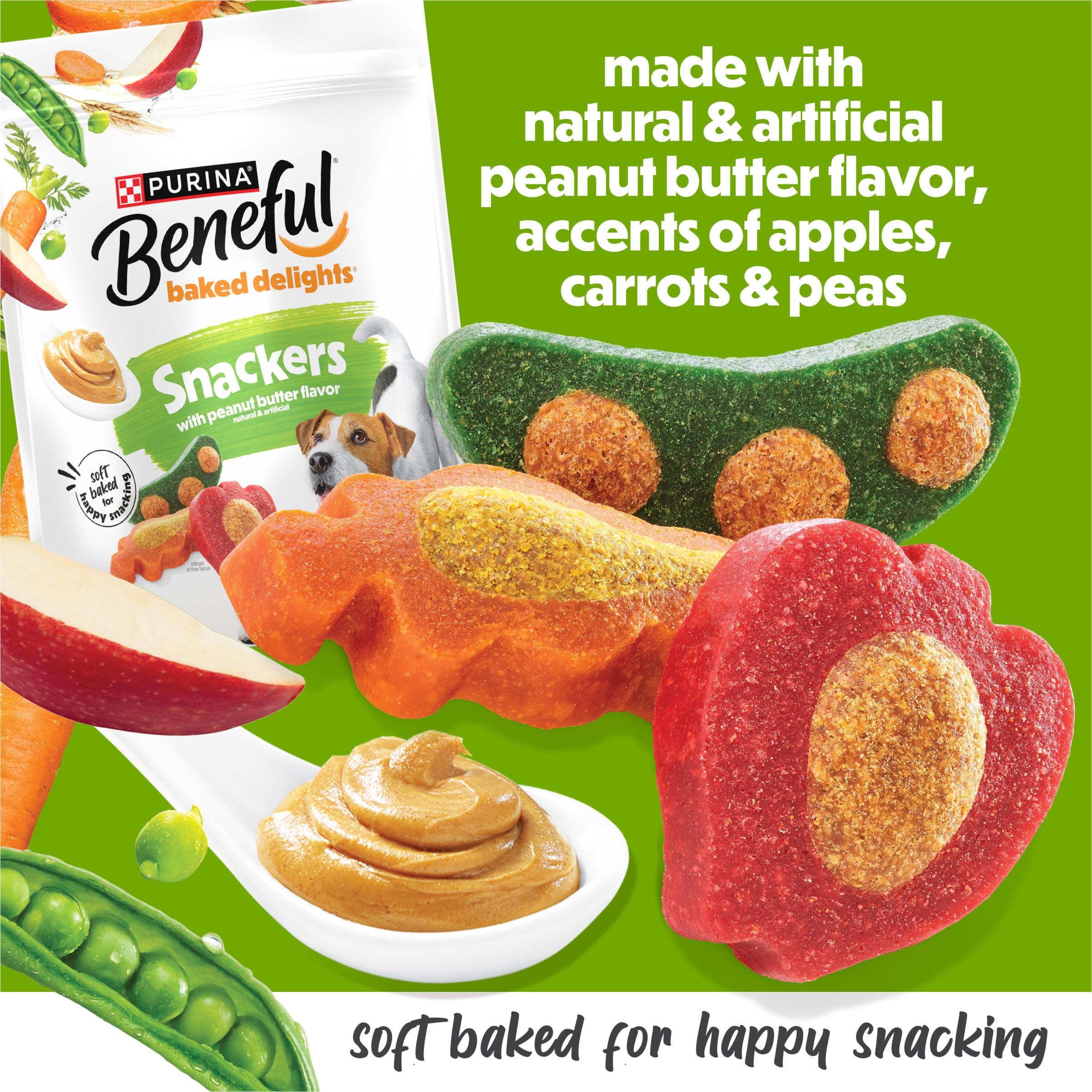 Beneful Snackers textura exterior crujiente para premiar con satisfacción