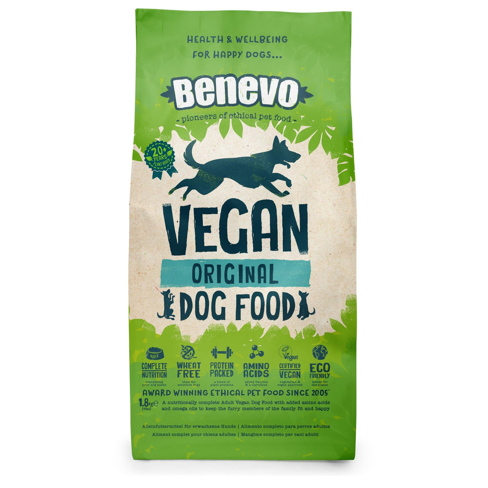Benevo Original 2 kg, bolsa para alimentación diaria de perros adultos.
