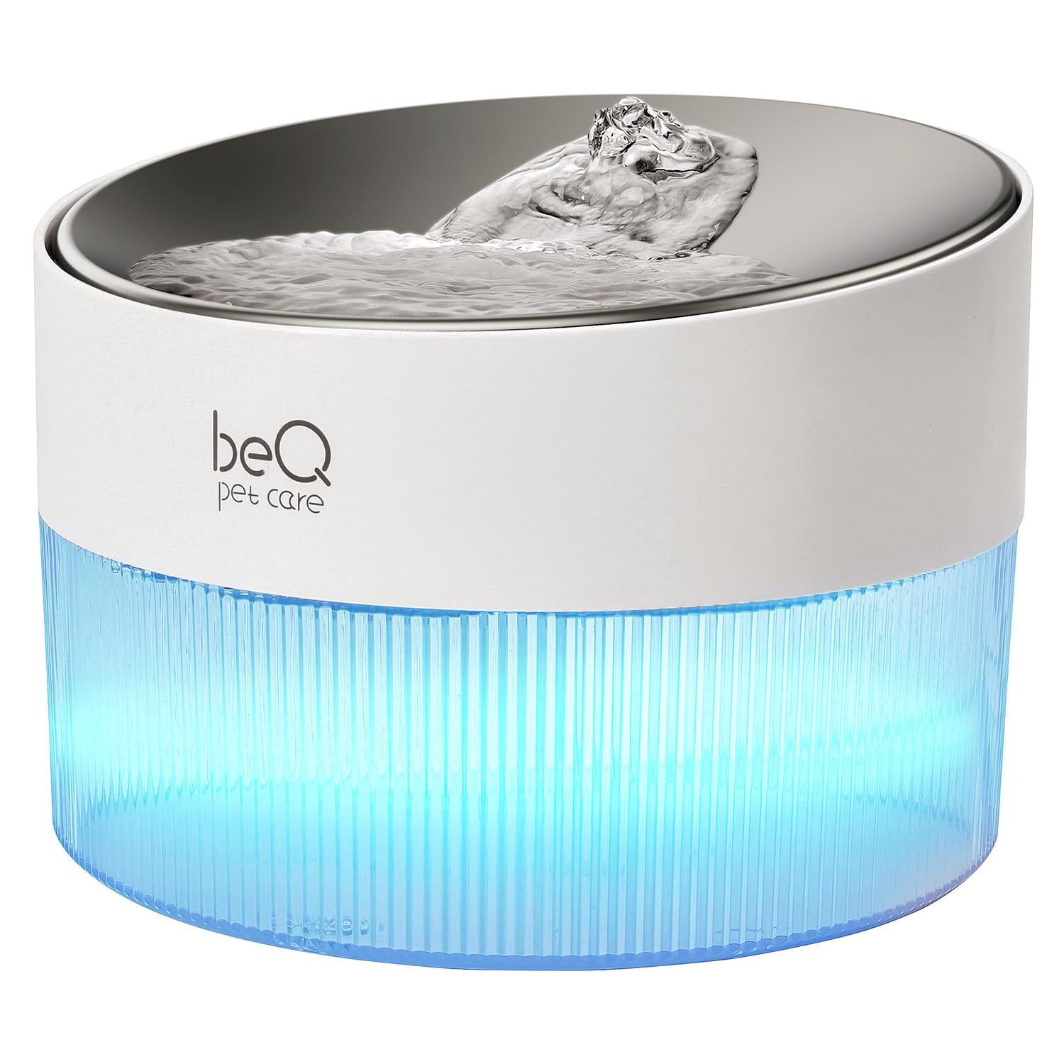 BEQ bebedero automático para gatos, vista frontal, facilita el acceso al agua limpia.