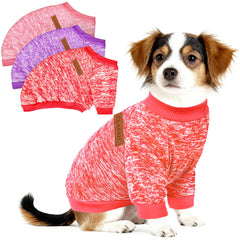 Conjunto navideño BERICH de 3 suéteres para perro pequeño, ideal para fotos festivas.