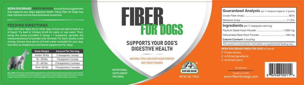 Bern Dog Brand cuchara medidora incluida para dosificar fácilmente
