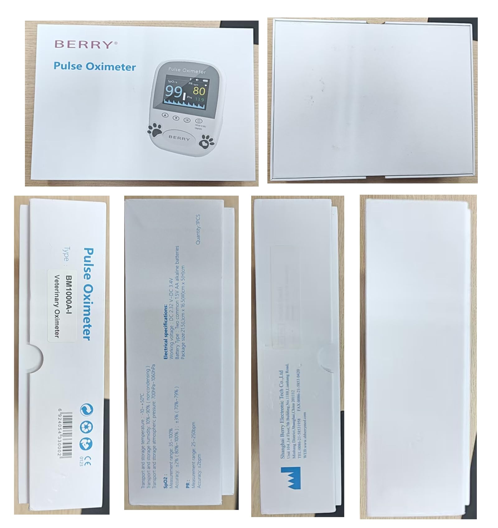 Berry AM1000A-Vet pantalla digital clara para uso veterinario