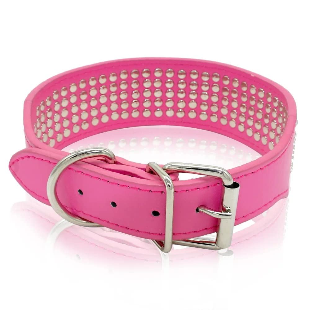Berry Pet collar con cinco filas de cristales para perros grandes