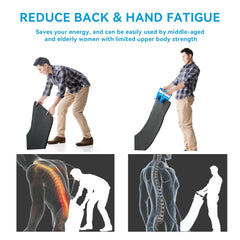 Beseetop herramienta para mover tapetes facilita traslado seguro de tapetes pesados.