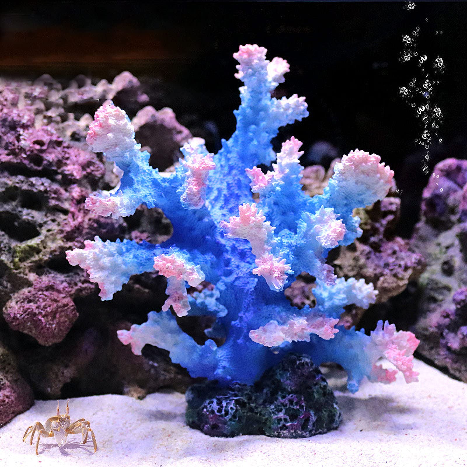 Besimple ornament coral polyresina acuario: material sostenible y fácil de limpiar.