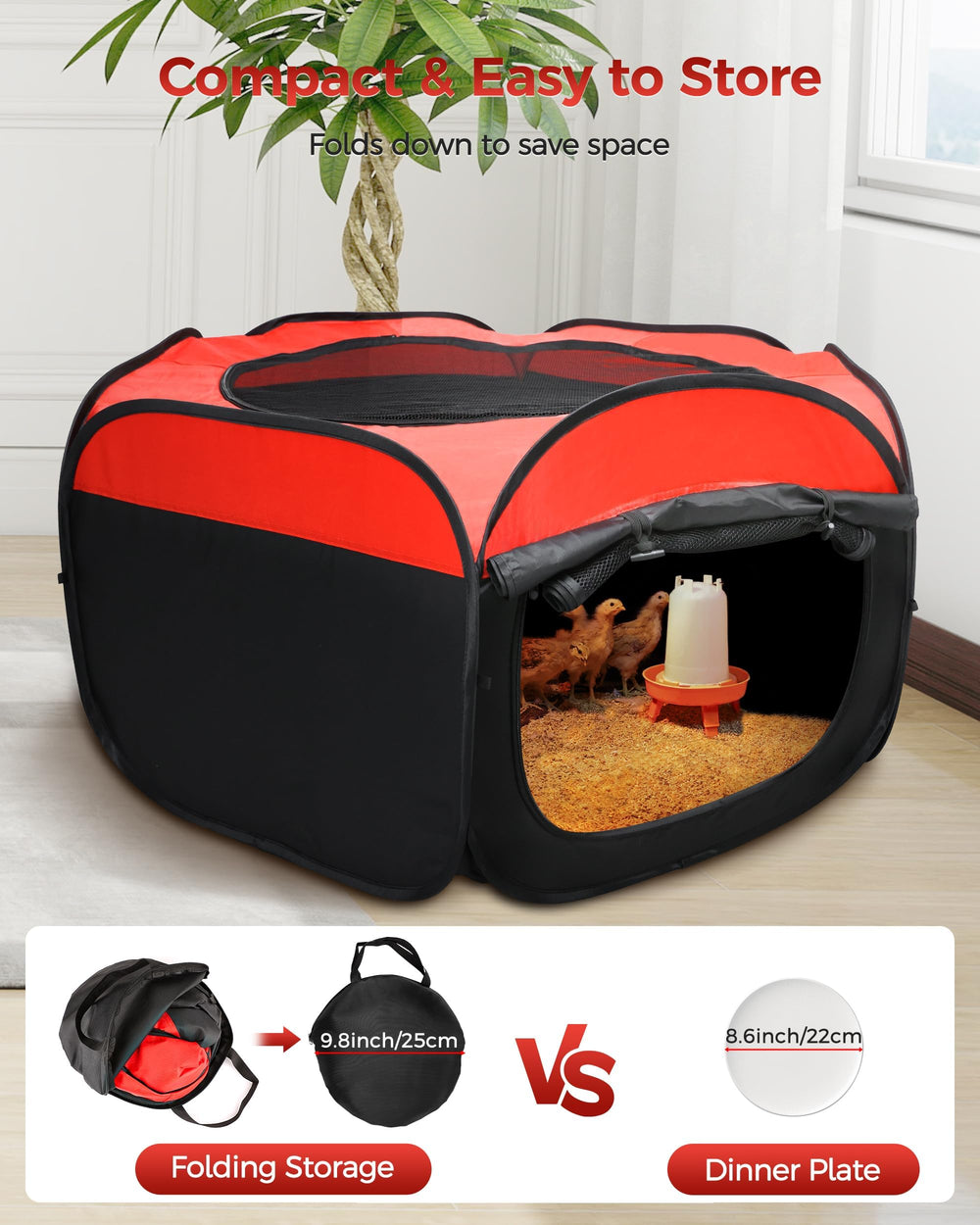 Besly opción portátil y plegable para uso interior o exterior.