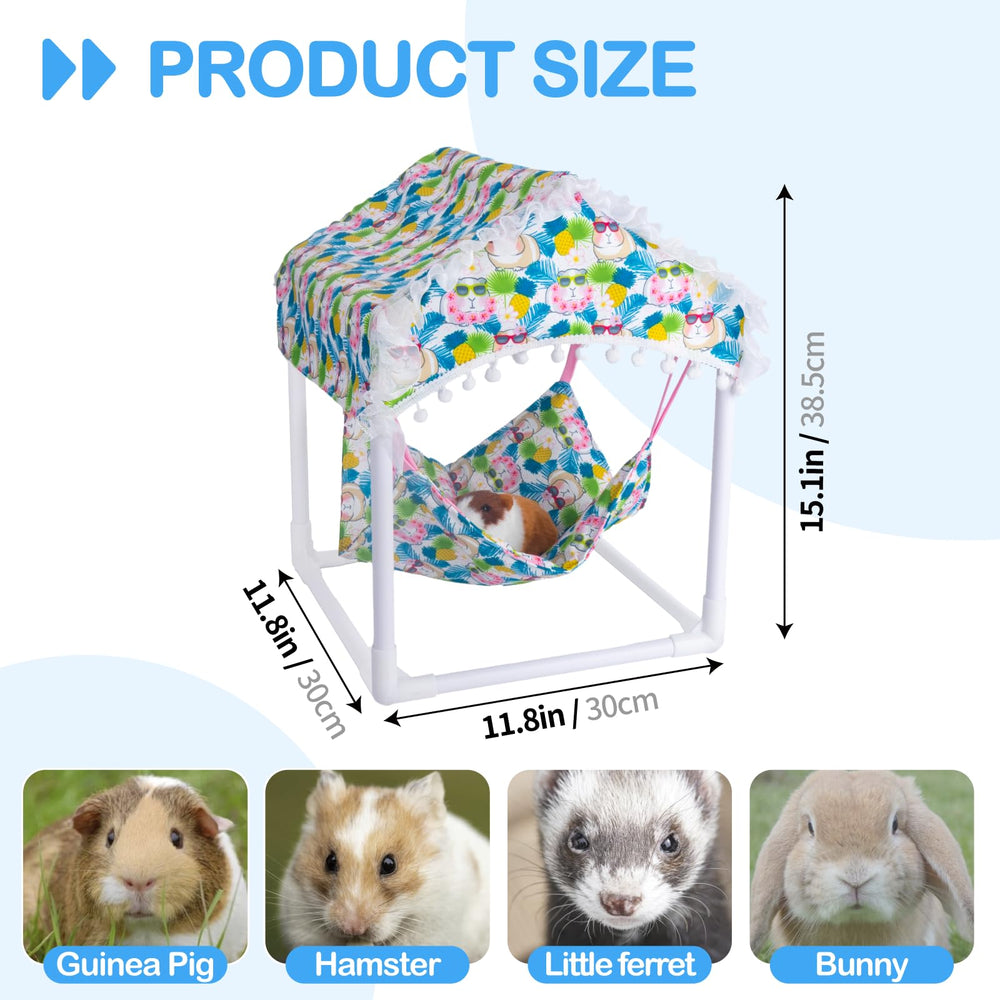 BESNEW tamaño ideal, soporte y hamaca caben en jaulas compactas.