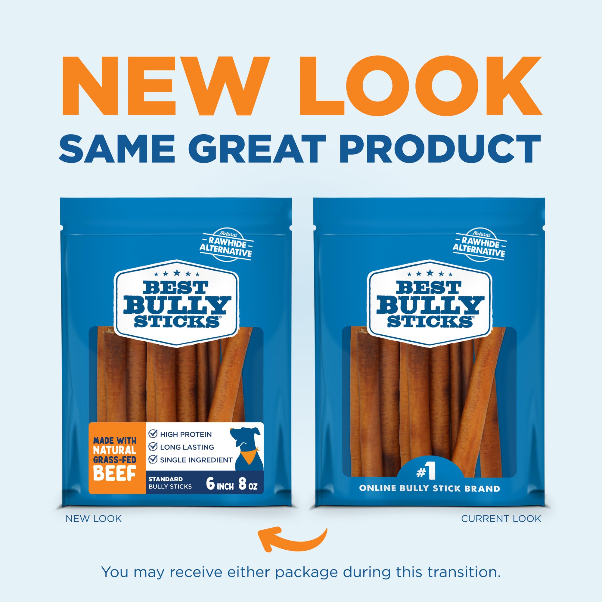 Best Bully Sticks paquete de 8 oz, snack de res sin granos para perros