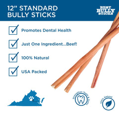 Best Bully Sticks perro grande masticando, entretenimiento y higiene bucal.